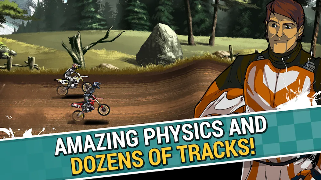 Mad Skills Motocross 2 (Мад Скилс Мотокросс 2) [МОД: Много денег, Монет и Все открыто] Screenshot 1