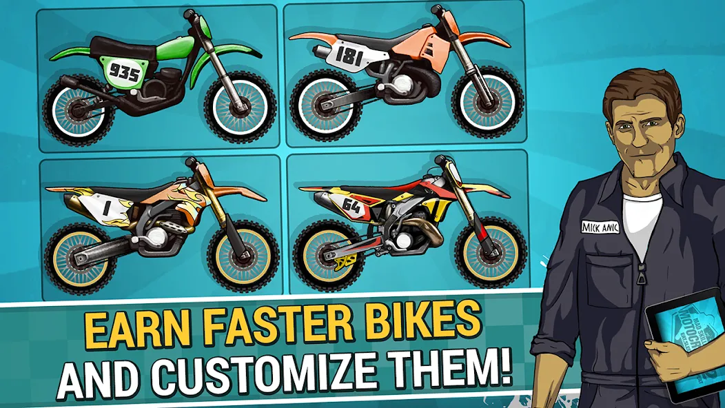 Mad Skills Motocross 2 (Мад Скилс Мотокросс 2) [МОД: Много денег, Монет и Все открыто] Screenshot 2