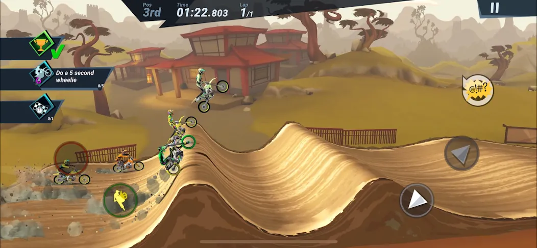 Mad Skills Motocross 3 (Мэд Скиллз Мотокросс 3) [МОД: Все открыто, Дополнительные деньги и Меню MOD] Screenshot 1