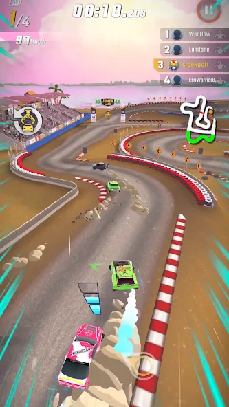 Rally Clash - Car Racing Game (Ралли Клаш) [МОД: Все открыто, Дополнительные деньги и Меню MOD] Screenshot 1