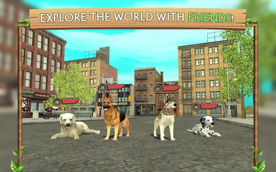 Dog Sim Online: Raise a Family [МОД: Все открыто, Дополнительные деньги и Меню MOD] Screenshot 4
