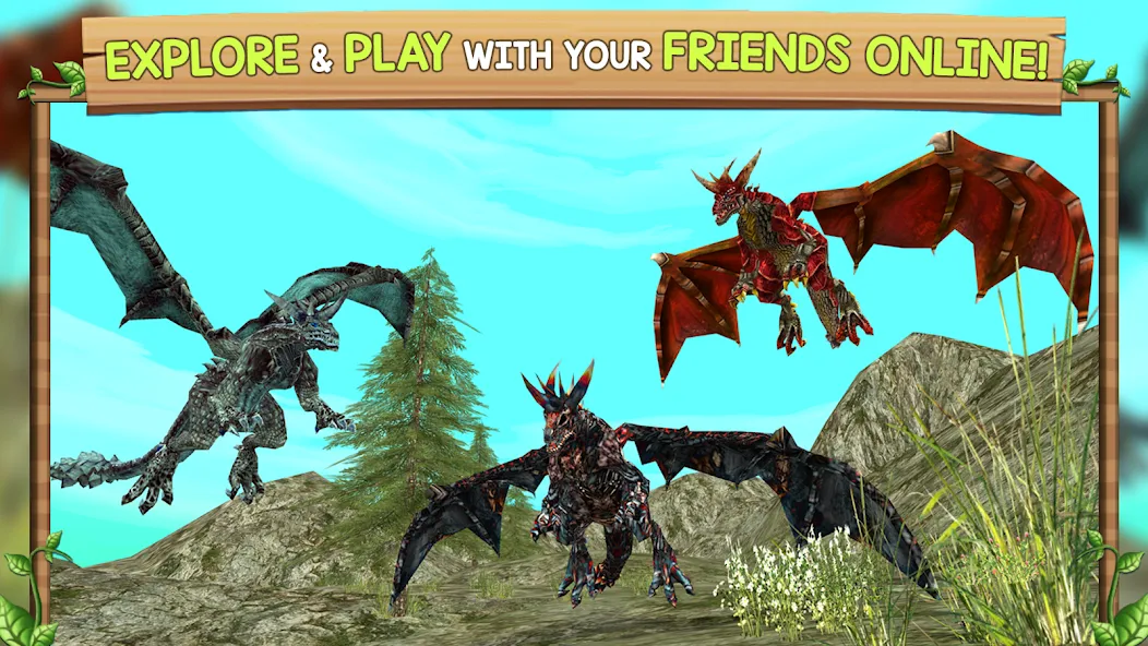 Dragon Sim Online: Be A Dragon [МОД: Меню, Бесконечные монеты и Открытые уровни] Screenshot 4
