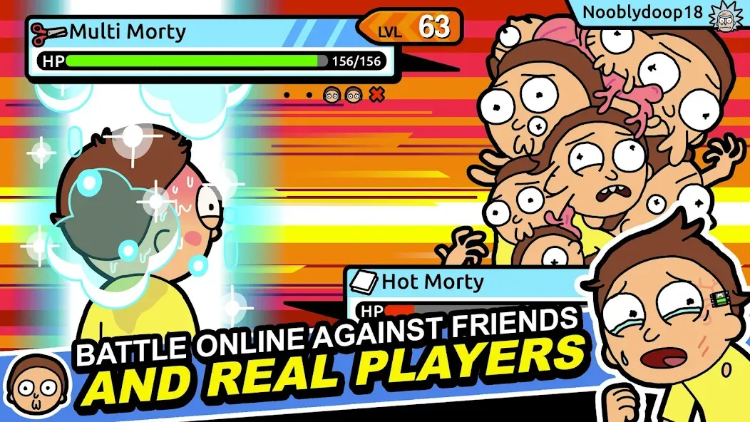 Rick and Morty: Pocket Mortys (Покет Мортис) [МОД: Много монет, Открытые уровни и Мега MOD] Screenshot 2