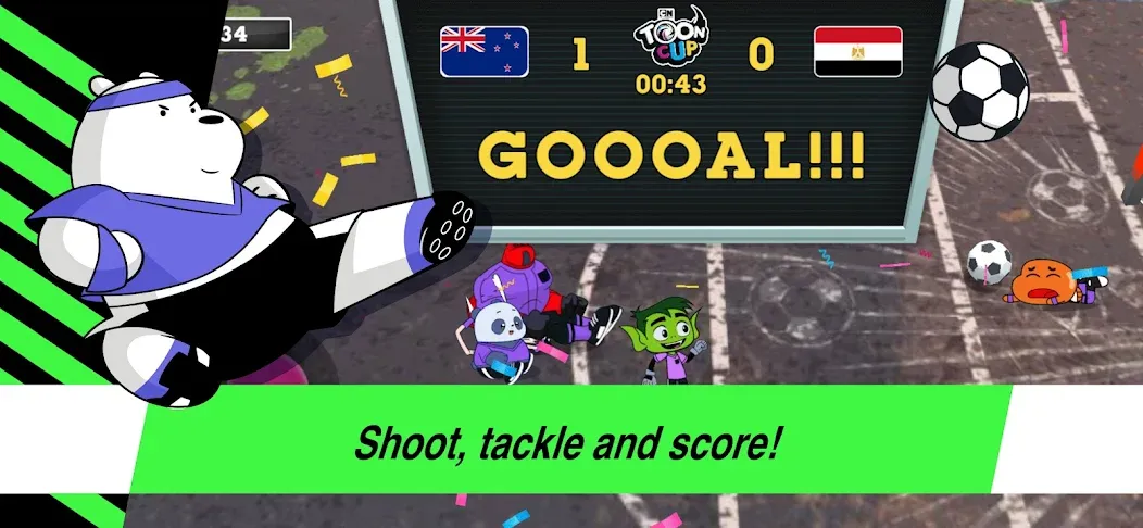 Toon Cup - Football Game [МОД: Все открыто, Дополнительные деньги и Меню MOD] Screenshot 5