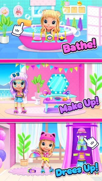 Cutie Care - Sweet Babysitter [МОД: Меню, Бесконечные монеты и Открытые уровни] Screenshot 2
