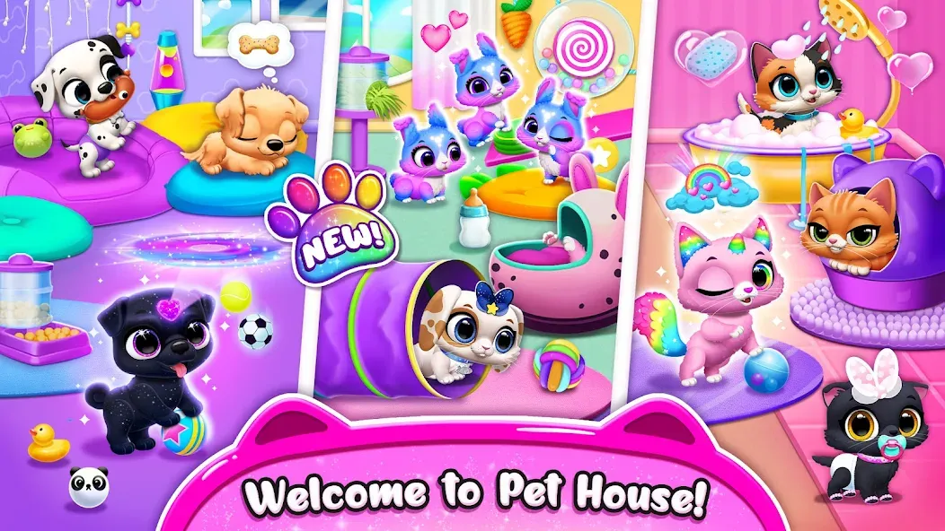 Floof - My Pet House (Флооф) [МОД: Много монет, Открытые уровни и Мега MOD] Screenshot 4