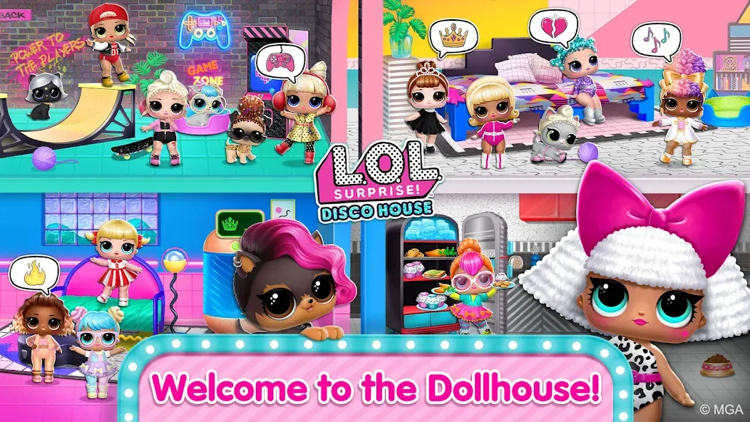 L.O.L. Surprise! Disco House [МОД: Меню, Бесконечные монеты и Открытые уровни] Screenshot 2