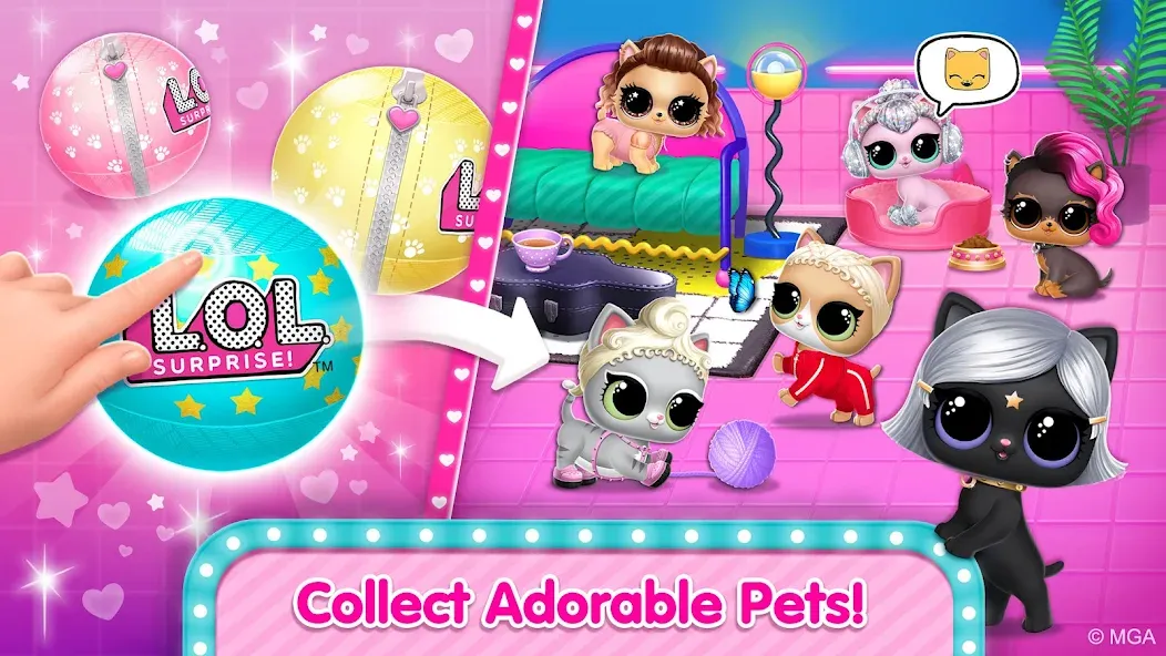 L.O.L. Surprise! Disco House [МОД: Меню, Бесконечные монеты и Открытые уровни] Screenshot 3