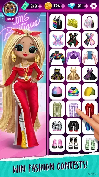 LOL Surprise! OMG Fashion Club [МОД: Все открыто, Дополнительные деньги и Меню MOD] Screenshot 3