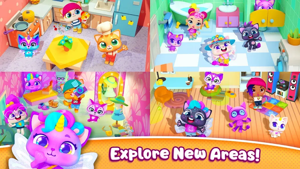 Pocket Town - Animal World [МОД: Все открыто, Дополнительные деньги и Меню MOD] Screenshot 5