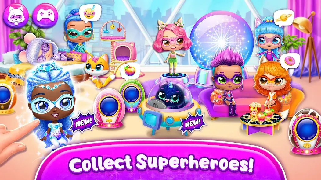 Power Girls - Fantastic Heroes [МОД: Меню, Бесконечные монеты и Открытые уровни] Screenshot 1