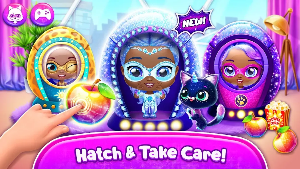 Power Girls - Fantastic Heroes [МОД: Меню, Бесконечные монеты и Открытые уровни] Screenshot 2