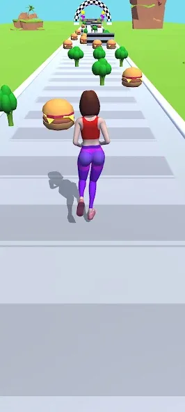Twerk Race 3D: Belly Body Run (Тверк Рейс 3D) [МОД: Много денег, Монет и Все открыто] Screenshot 1