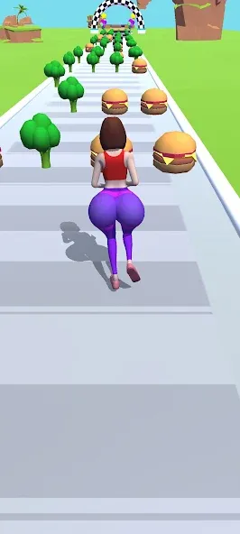 Twerk Race 3D: Belly Body Run (Тверк Рейс 3D) [МОД: Много денег, Монет и Все открыто] Screenshot 2