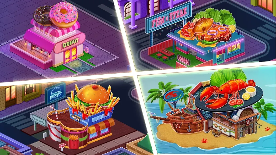 Cooking Max: Restaurant Games (Кукинг Макс) [МОД: Меню, Бесконечные монеты и Открытые уровни] Screenshot 1