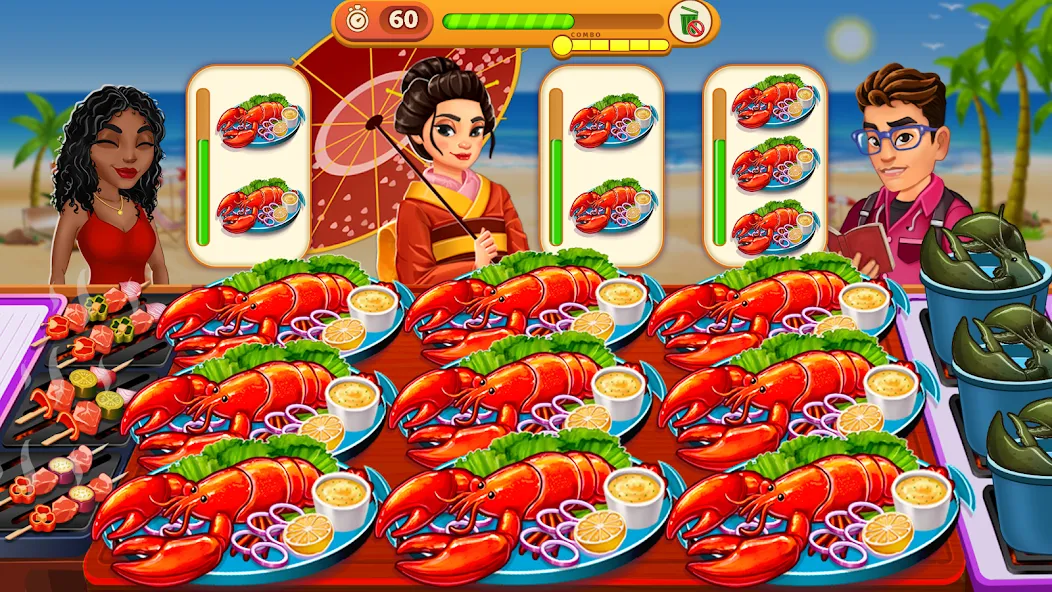 Cooking Max: Restaurant Games (Кукинг Макс) [МОД: Меню, Бесконечные монеты и Открытые уровни] Screenshot 2