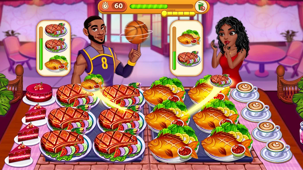 Cooking Max: Restaurant Games (Кукинг Макс) [МОД: Меню, Бесконечные монеты и Открытые уровни] Screenshot 5