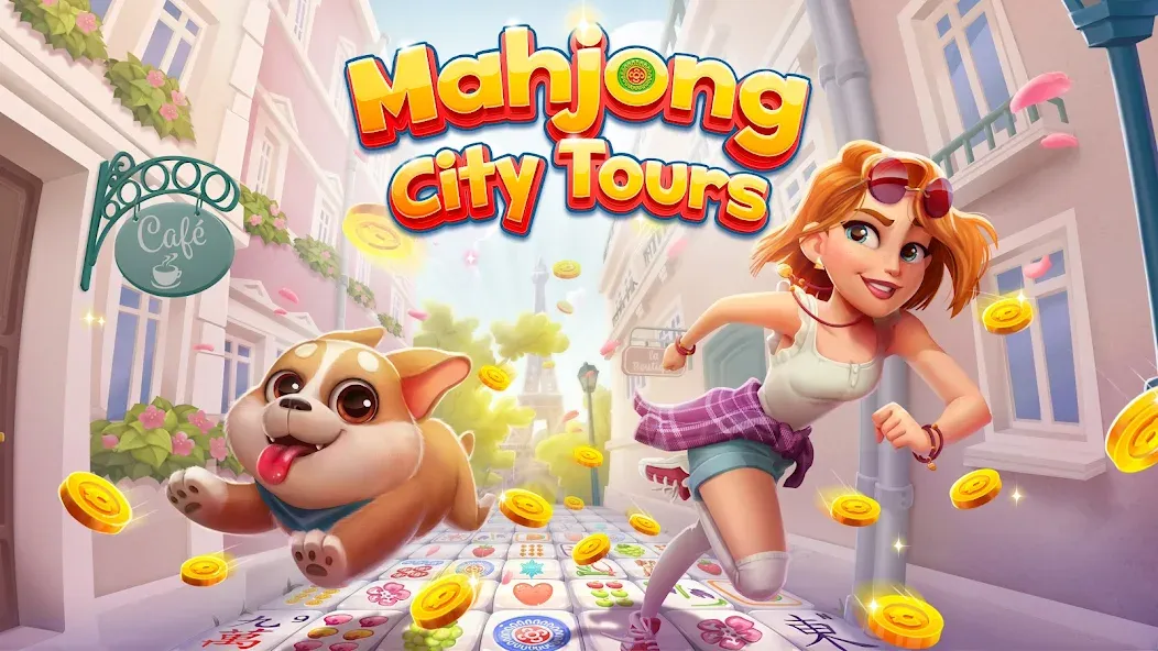 Mahjong City Tours: Tile Match (Маджонг Сити Турс) [MOD: Меню/Много денег] - Скриншот 1
