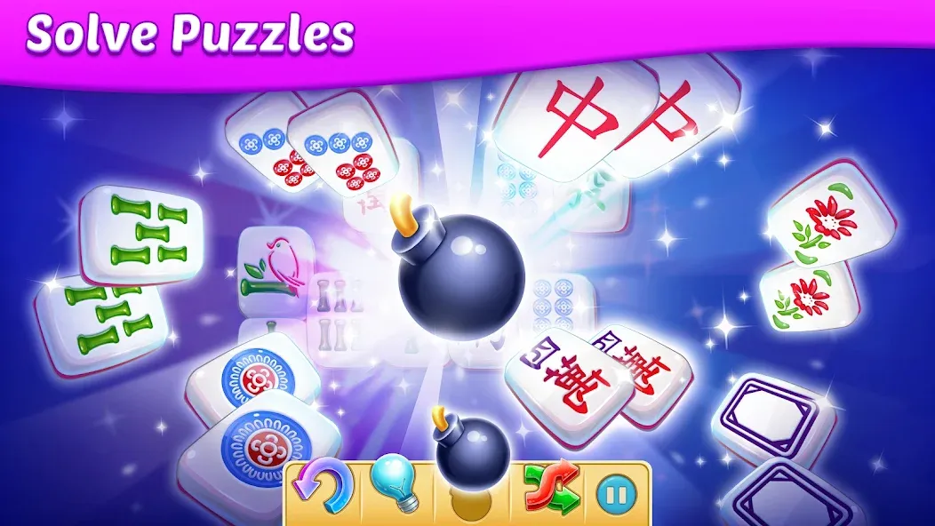 Mahjong City Tours: Tile Match (Маджонг Сити Турс) [MOD: Меню/Много денег] - Скриншот 4