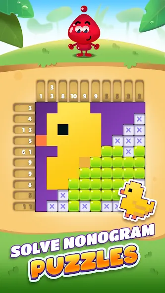 Nono Crossing Picture Nonogram (Ноно Кроссинг) [МОД: Все открыто, Дополнительные деньги и Меню MOD] Screenshot 1