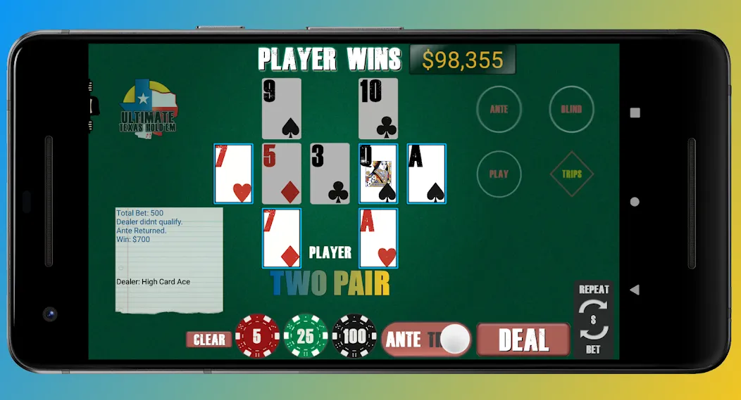 Texas Ultimate Holdem (Техасский Ультимейт Холдем) [МОД: Бесконечные деньги, Монеты и Мега MOD] Screenshot 1