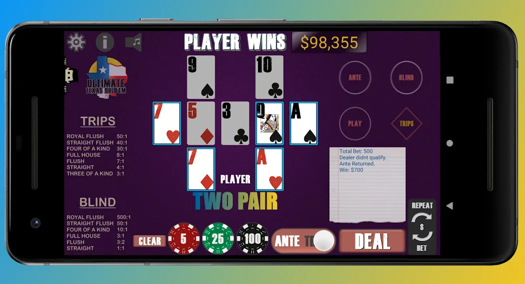 Texas Ultimate Holdem (Техасский Ультимейт Холдем) [МОД: Бесконечные деньги, Монеты и Мега MOD] Screenshot 3