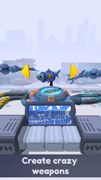 Crazy Gun Inventor (Крейзи Ган Инвентор) [МОД: Деньги, Монеты и Меню MOD] Screenshot 1