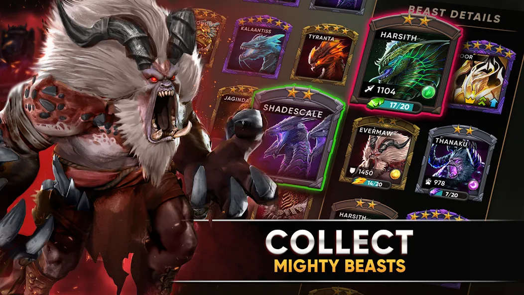 Clash of Beasts: Tower Defense (Клэш оф Бистс) [МОД: Все открыто, Дополнительные деньги и Меню MOD] Screenshot 1