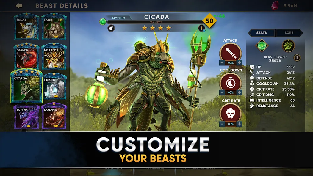 Clash of Beasts: Tower Defense (Клэш оф Бистс) [МОД: Все открыто, Дополнительные деньги и Меню MOD] Screenshot 4