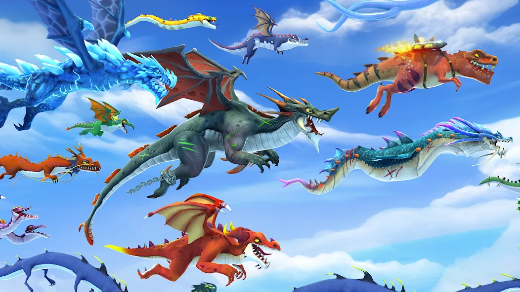 Hungry Dragon (Хангри Драгон) [МОД: Меню, Бесконечные монеты и Открытые уровни] Screenshot 3