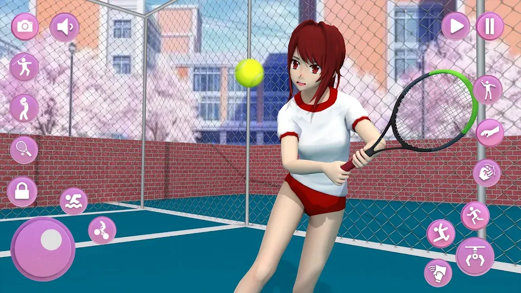 Anime School Girl Simulator 3D [МОД: Бесконечные деньги, Монеты и Мега MOD] Screenshot 2