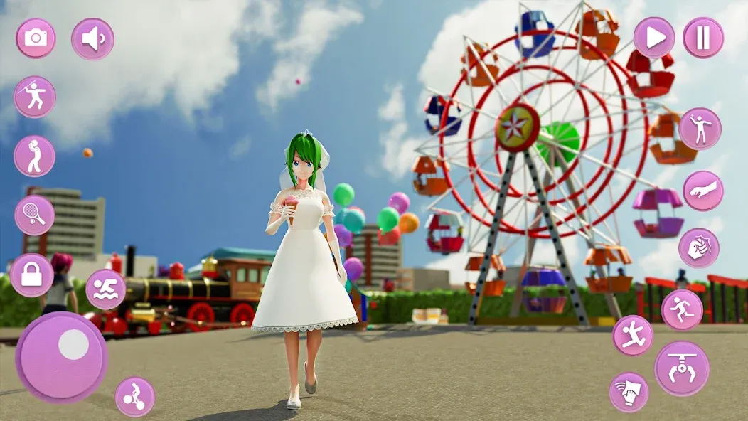 Anime School Girl Simulator 3D [МОД: Бесконечные деньги, Монеты и Мега MOD] Screenshot 5