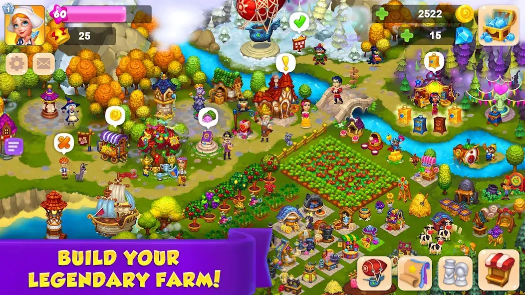Royal Farm (Ройал Фарм) [МОД: Много монет, Открытые уровни и Мега MOD] Screenshot 1