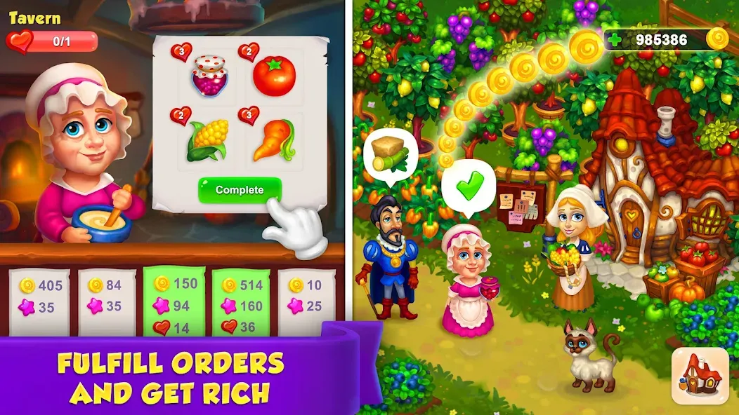 Royal Farm (Ройал Фарм) [МОД: Много монет, Открытые уровни и Мега MOD] Screenshot 3