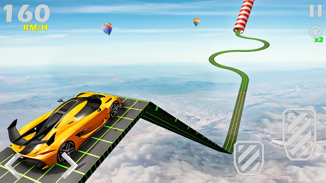 Mega Ramp Car Games Car Stunts [МОД: Все открыто, Дополнительные деньги и Меню MOD] Screenshot 4