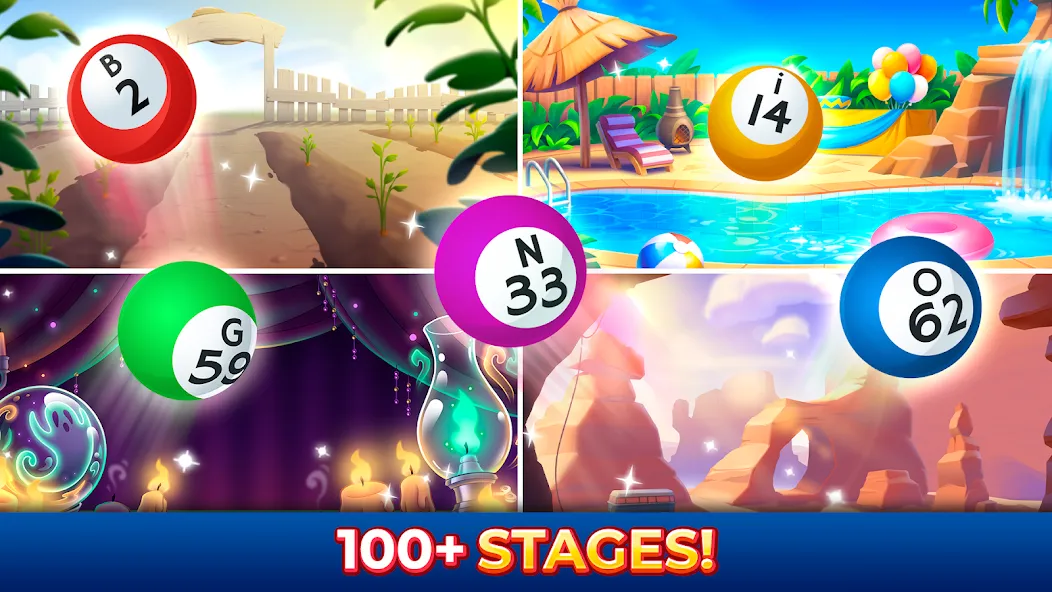 Bingo Pop: Play Live Online (Бинго Поп) [МОД: Много монет, Открытые уровни и Мега MOD] Screenshot 2