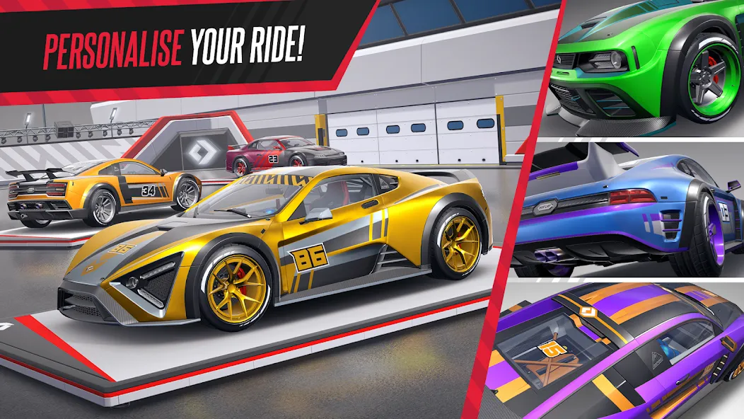 Hot Lap League: Racing Mania! (Хот Лап Лига) [МОД: Деньги, Монеты и Меню MOD] Screenshot 3