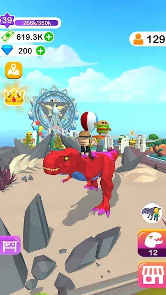 Dino Tycoon - 3D Building Game [МОД: Бесконечные деньги, Монеты и Мега MOD] Screenshot 4
