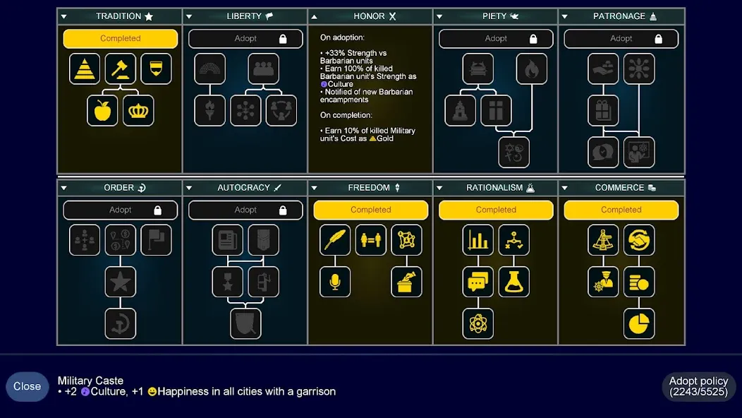 Unciv (Унцив) [МОД: Деньги, Монеты и Меню MOD] Screenshot 4