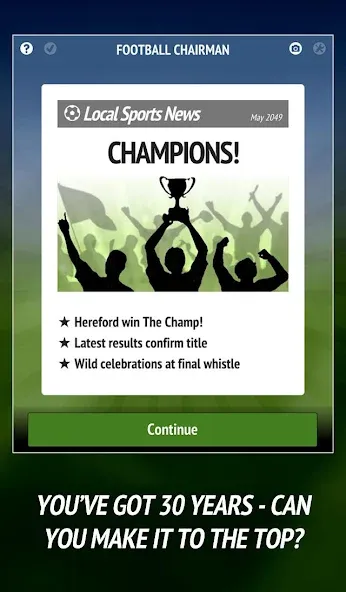 Football Chairman (Soccer) (Футбольный председатель) [МОД: Все открыто, Дополнительные деньги и Меню MOD] Screenshot 5