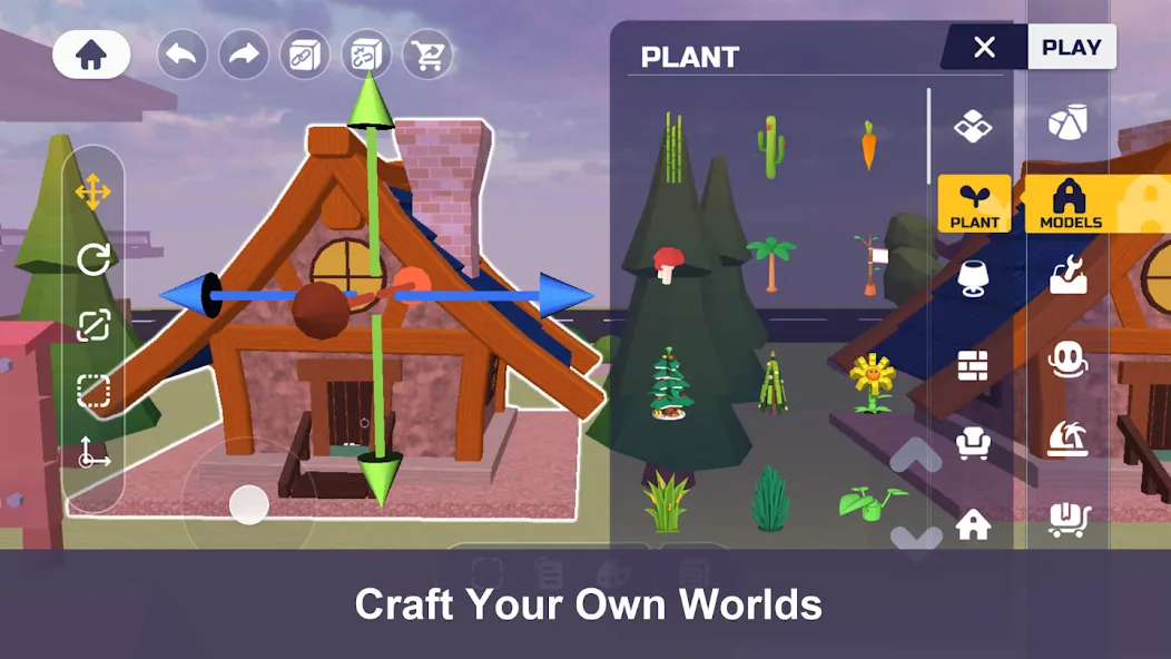 Uni - Craft your world (Юни) [МОД: Меню, Бесконечные монеты и Открытые уровни] Screenshot 1