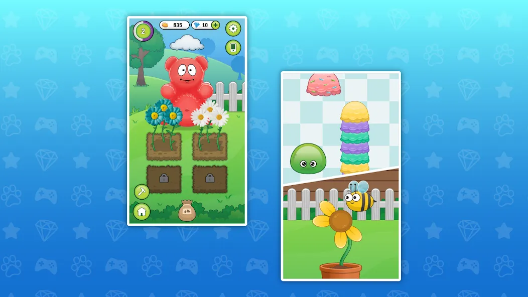 My Jelly Bear Pet [МОД: Все открыто, Дополнительные деньги и Меню MOD] Screenshot 3