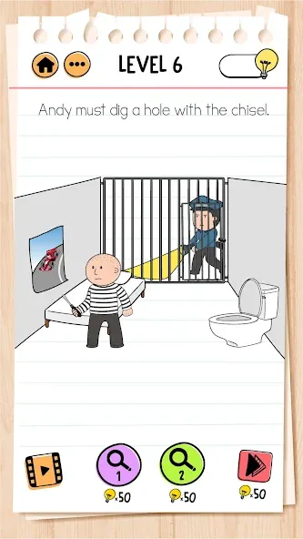 Brain Test 2: Tricky Stories (Брейн тест 2) [МОД: Меню, Бесконечные монеты и Открытые уровни] Screenshot 3