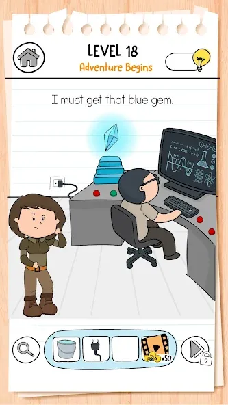 Brain Test 3: Tricky Quests (Тест на умение мыслить 3) [МОД: Бесконечные деньги, Монеты и Мега MOD] Screenshot 1