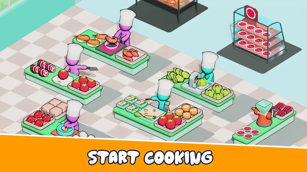 Kitchen Fever: Food Tycoon (Китчен Фивер) [МОД: Меню, Бесконечные монеты и Открытые уровни] Screenshot 3