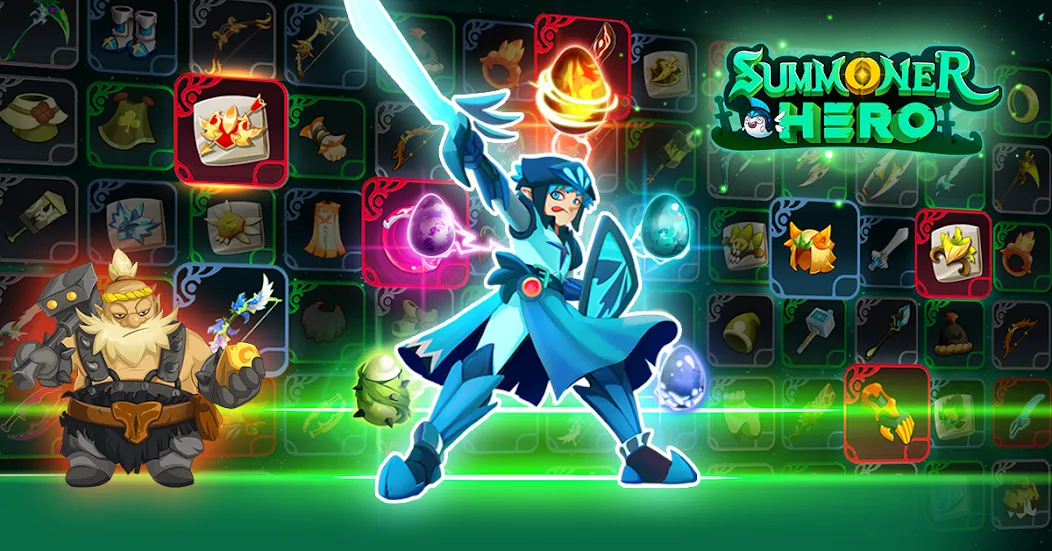 Summoner Hero: Epic Battle (Саммонер Хиро) [МОД: Все открыто, Дополнительные деньги и Меню MOD] Screenshot 2