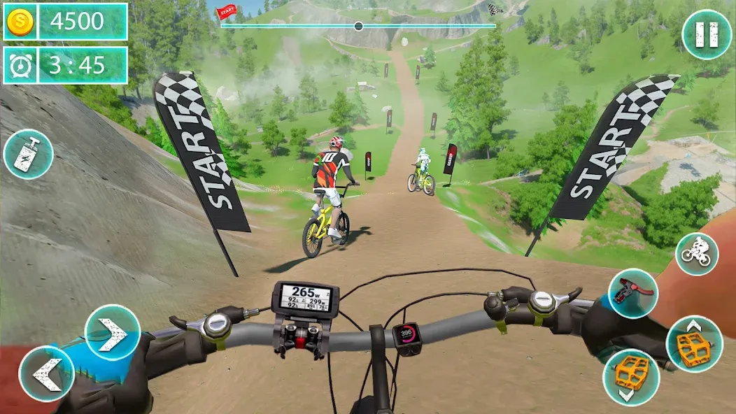 MTB Downhill: BMX Racer [МОД: Бесконечные деньги, Монеты и Мега MOD] Screenshot 1