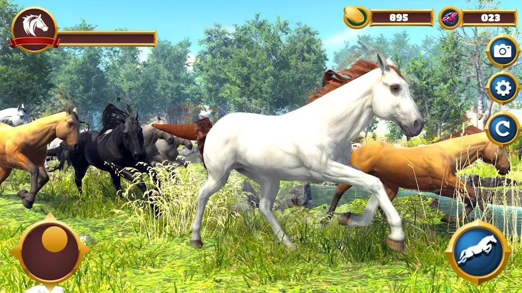 Virtual Horse Family Simulator [МОД: Много денег, Монет и Все открыто] Screenshot 1