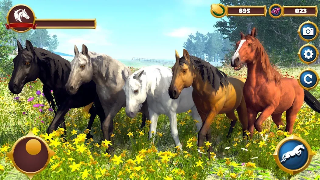 Virtual Horse Family Simulator [МОД: Много денег, Монет и Все открыто] Screenshot 2