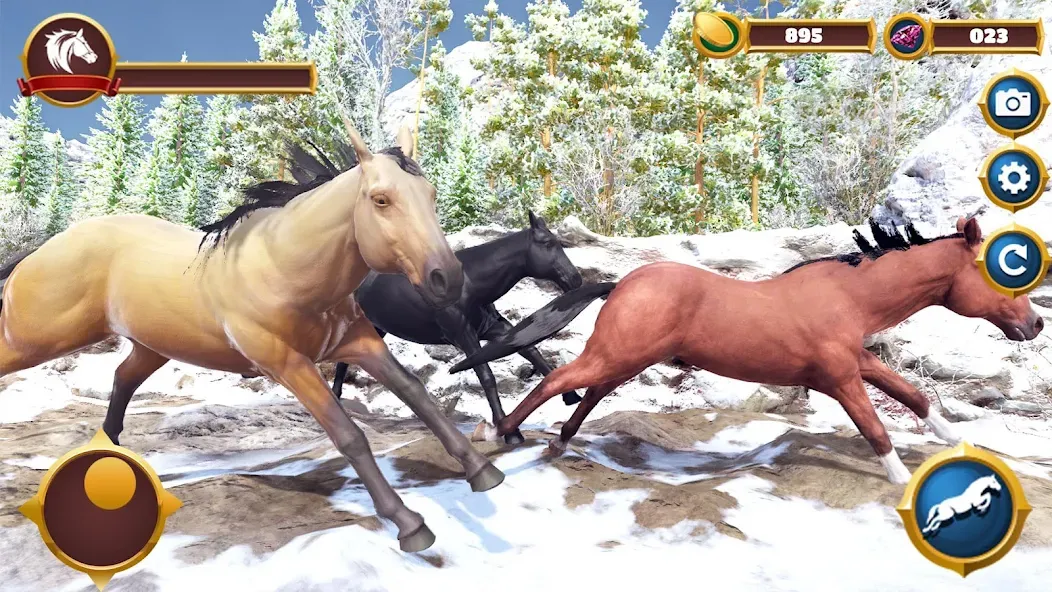 Virtual Horse Family Simulator [МОД: Много денег, Монет и Все открыто] Screenshot 3
